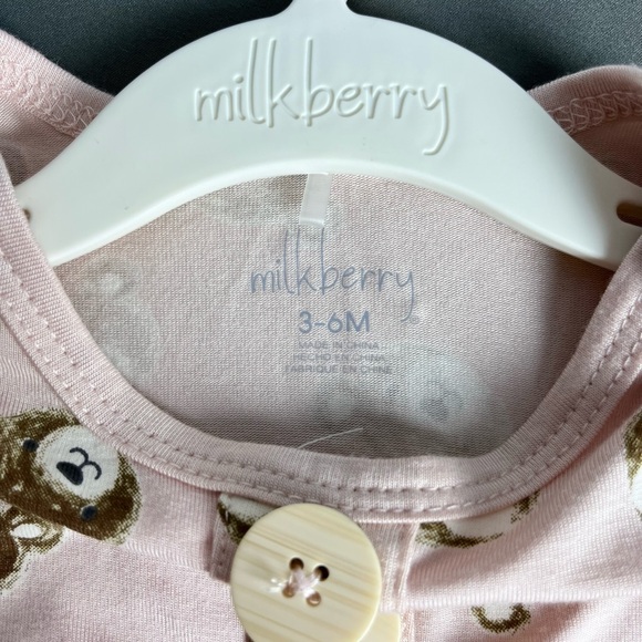 NWT Milkberry Bamboo 2-pieces set “ Baby Bear” size 3-6 Months - Picture 3 of 10